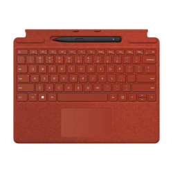 Surface Pro Signature Keyboard – Poppy Red – with Surface Slim Pen 2 – Black
