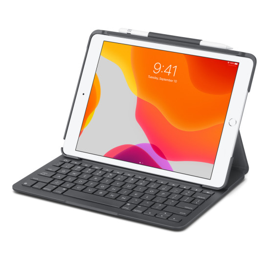 Logitech Slim Folio Case with Integrated Bluetooth Keyboard for iPad (9th generation)