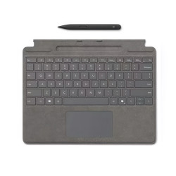 Microsoft Surface Pro 10 Keyboard & Slim Pen Bundle, Platinum