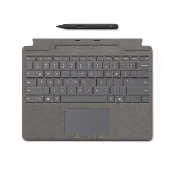 Microsoft Surface Pro 10 Keyboard & Slim Pen Bundle, Platinum